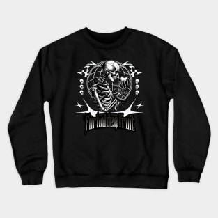 Skeleton Design Crewneck Sweatshirt